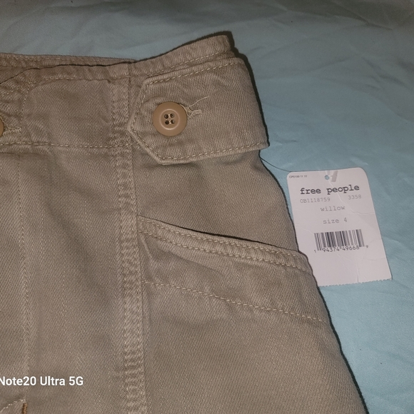 Free People Alpha Utility Mini Skirt- WILLOW - Picture 3 of 6